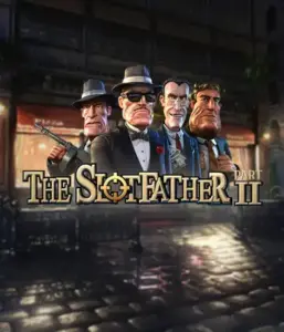 Dive into the shadowy world of The Slotfather 2 slot by Betsoft, featuring a lineup of iconic mafia characters against a dark urban backdrop. This graphic portrays the intense essence of the mafia underworld with its vivid character design and ominous setting. Perfect for lovers of gangster-themed games, delivering a gripping gaming experience. 