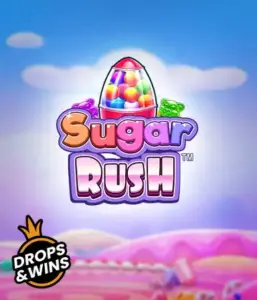 Dive into the colorful world of Sugar Rush by Pragmatic Play, showcasing a colorful candy dispenser against a whimsical candyland background. This graphic evokes the fun and excitement of the game, highlighted with vivid candies and enticing typography. Perfect for players seeking a sweet adventure, delivering endless entertainment. 